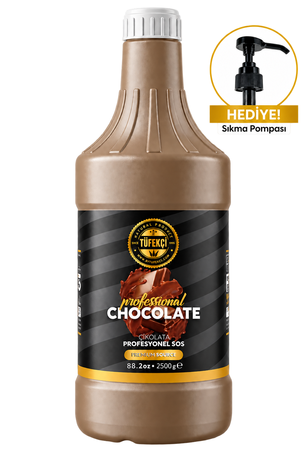 By Tüfekçi Çikolata Profesyonel Bar Sos 2500 g