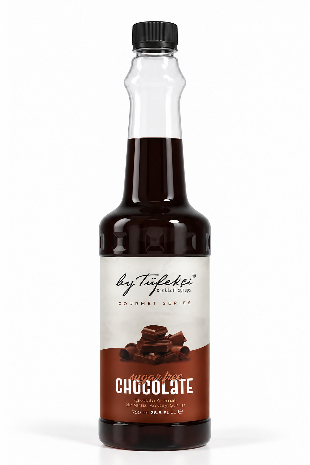 By Tüfekçi Gourmet Series Çikolata Aromalı Şekersiz Şurup 750 ml