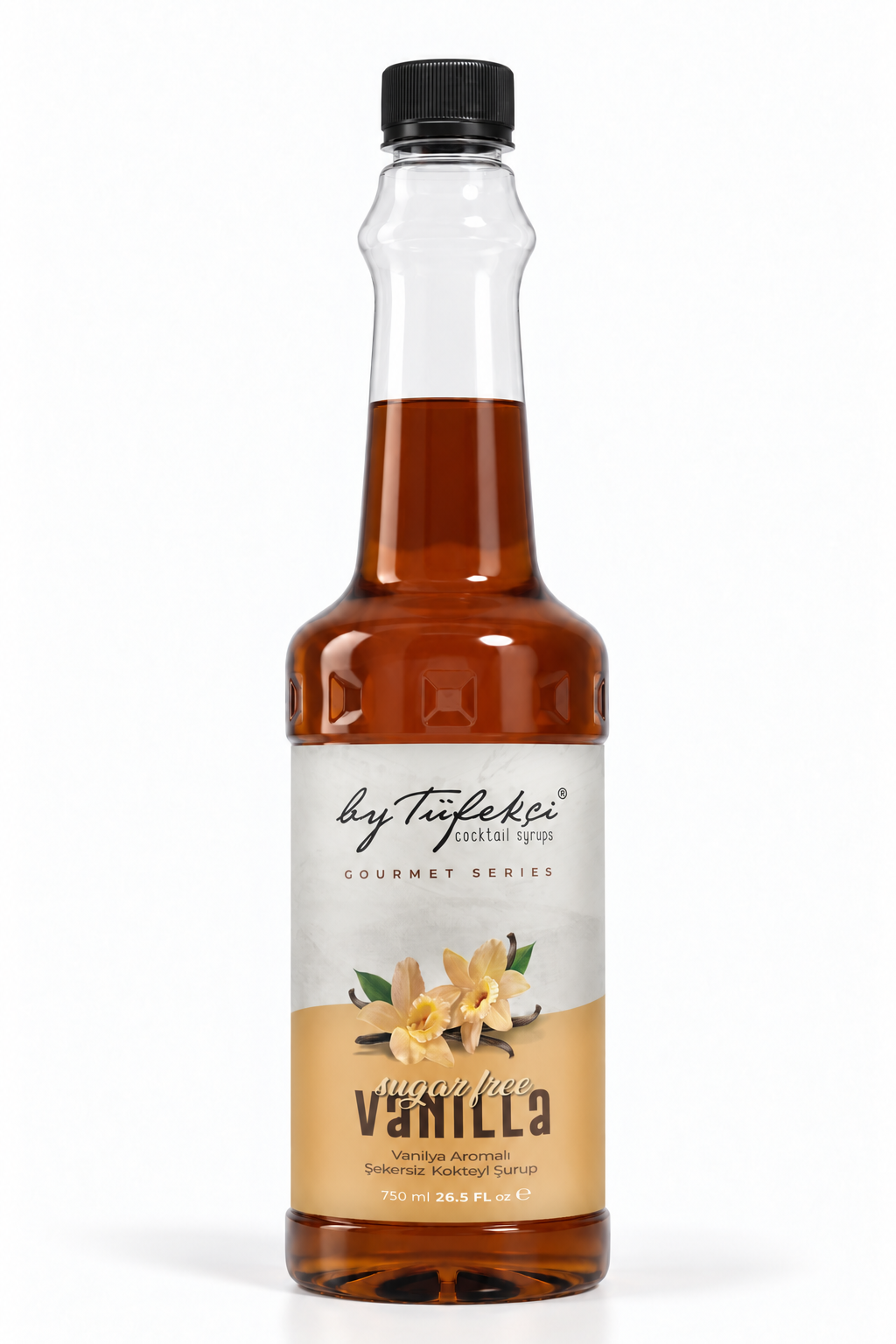 By Tüfekçi Gourmet Series Vanilya Aromalı Şekersiz Şurup 750 ml