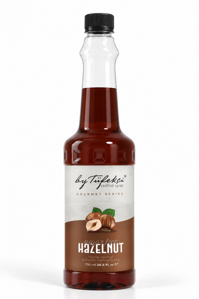 By Tüfekçi Gourmet Series Fındık Aromalı Şekersiz Şurup 750 ml