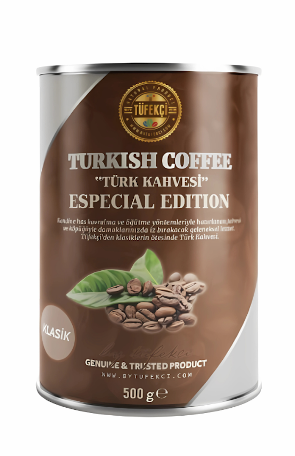 By Tüfekçi Klasik Türk Kahvesi Teneke 500 g