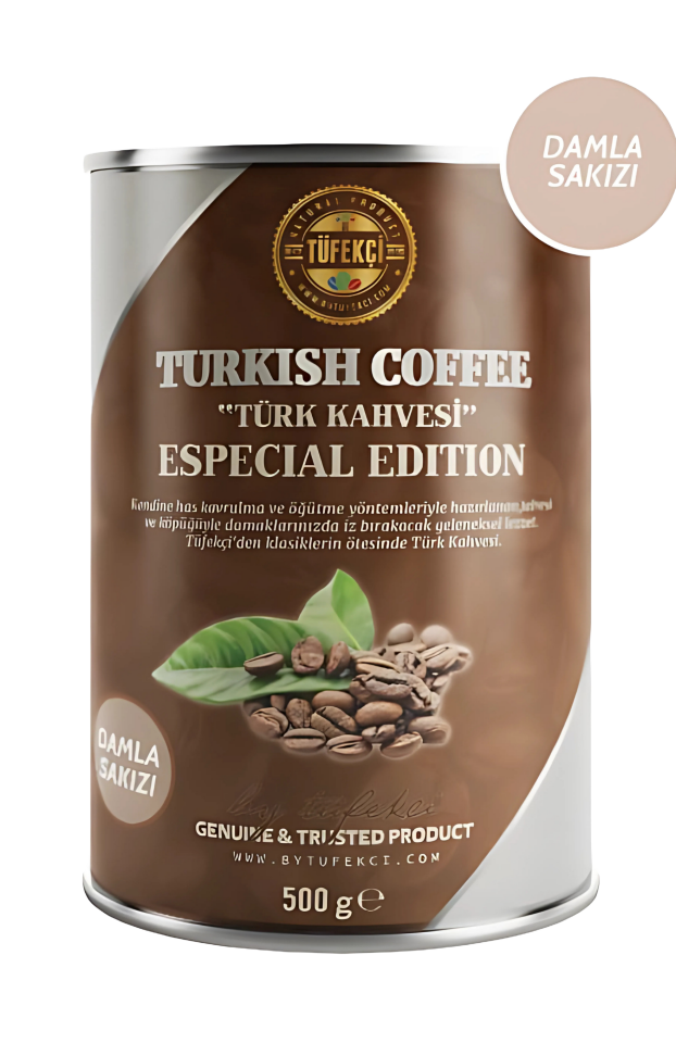 By Tüfekçi Damla Sakızı Aromalı Türk Kahvesi 500 g