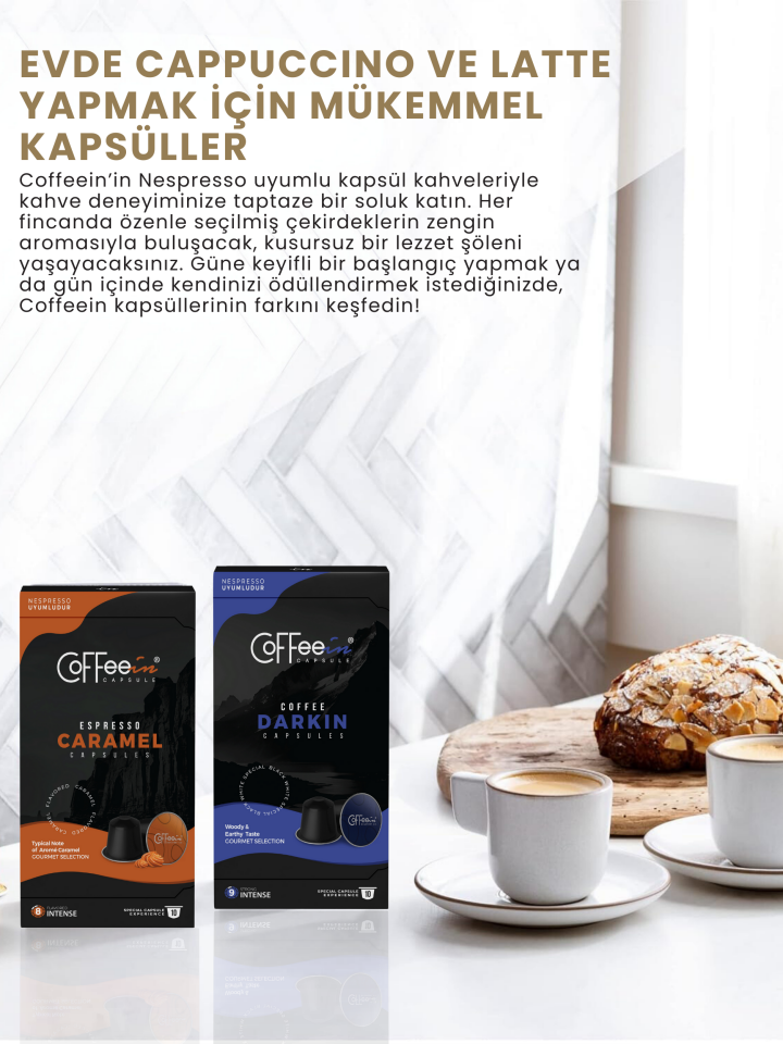 Coffeein Darkin Lungo Kapsül Kahve 10 Adet – görsel 5