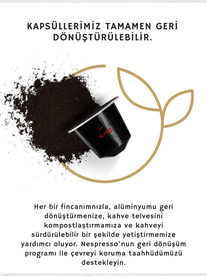 Coffeein Karamel Aromalı Espresso Kapsül Kahve 10 Adet – görsel 5