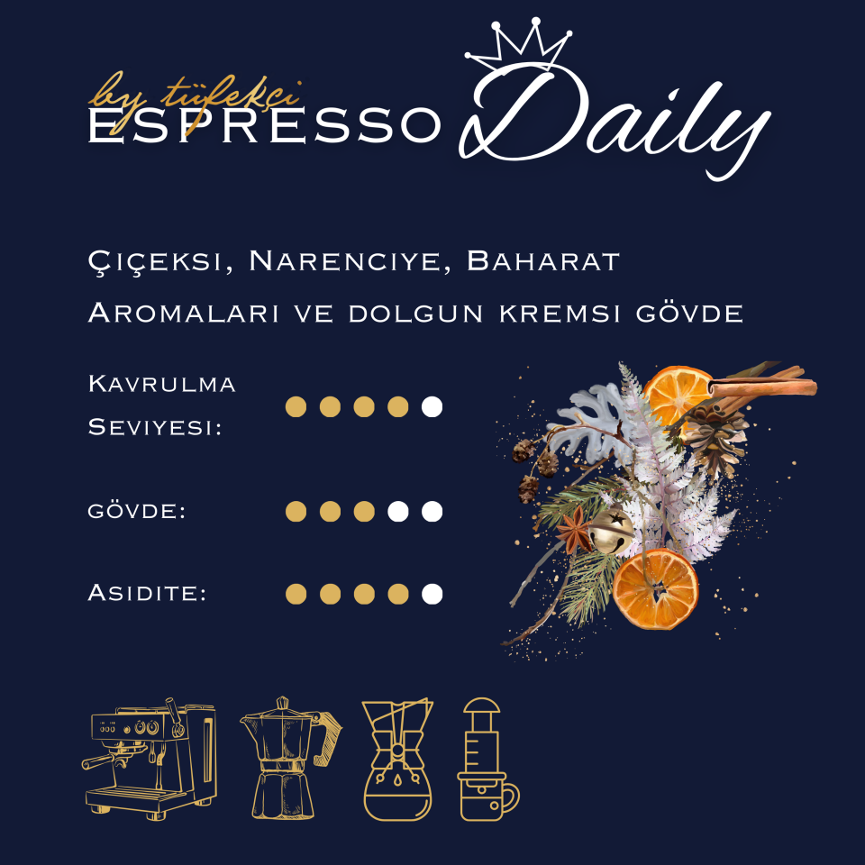 By Tüfekçi Espresso Daily Çekirdek Kahve 1 kg – görsel 2