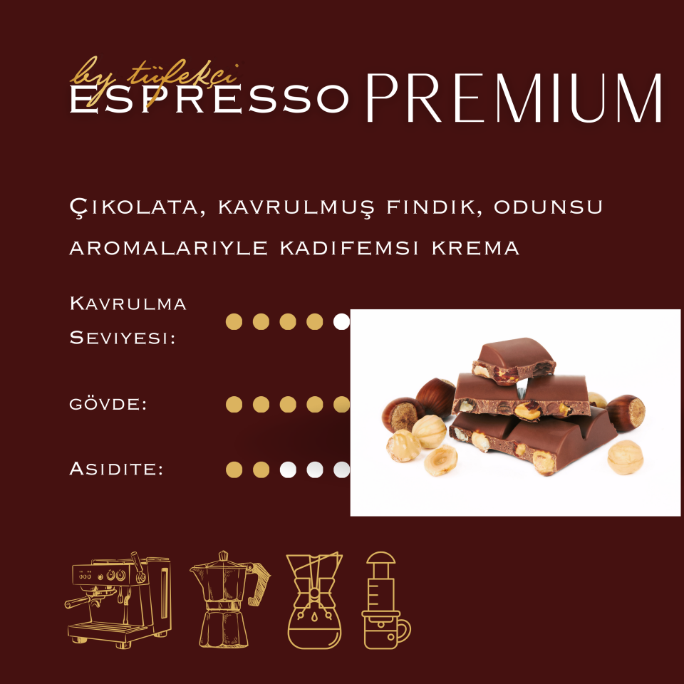 By Tüfekçi Espresso Premium Çekirdek Kahve 1 kg – görsel 2
