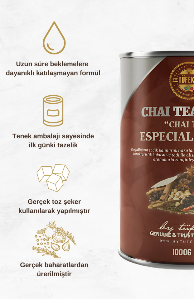 By Tüfekçi Chai Tea Latte 1000 g – görsel 2