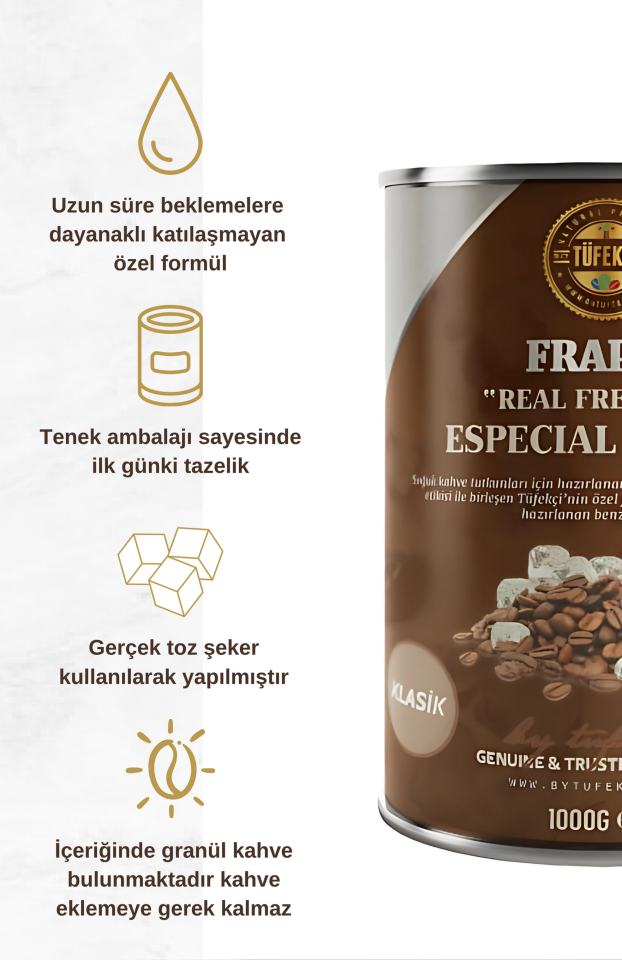 By Tüfekçi Toasted Coconut Frappe 1000 g – görsel 2