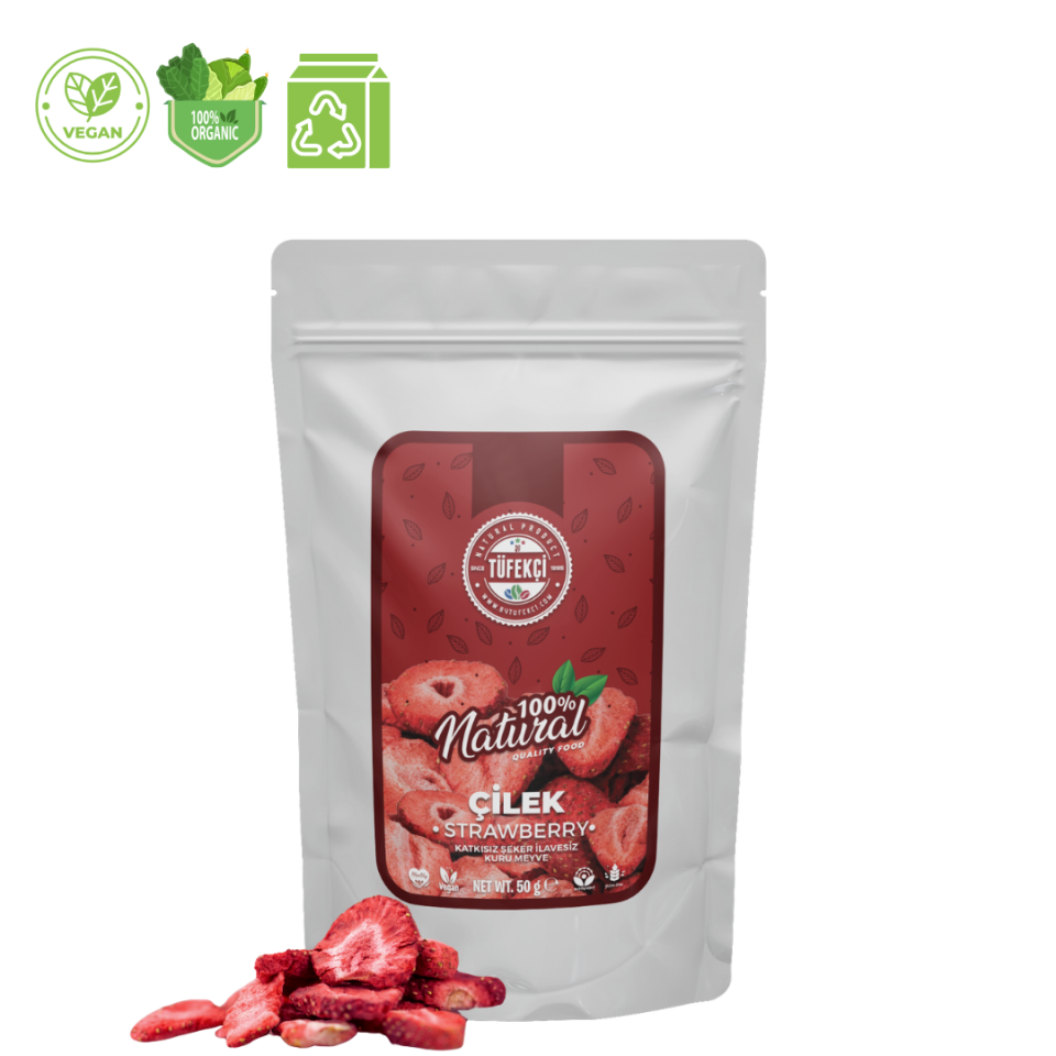 By Tüfekçi Freeze Dry Çilek Kurusu – 50 g