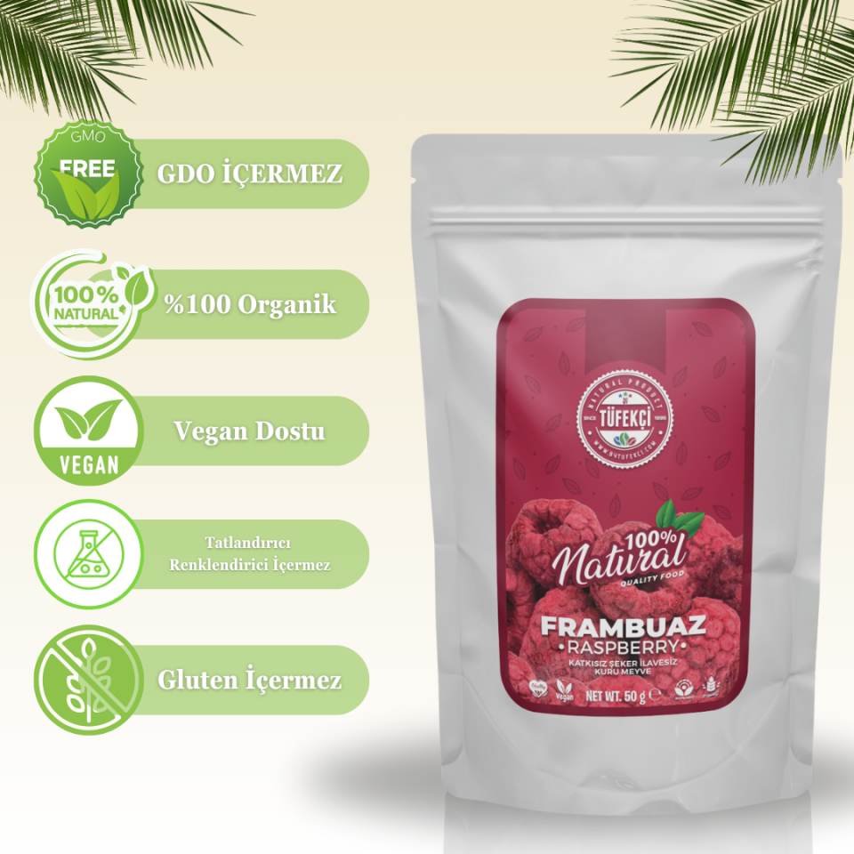 By Tüfekçi Freeze Dry Frambuaz Kurusu – 50 g – görsel 2