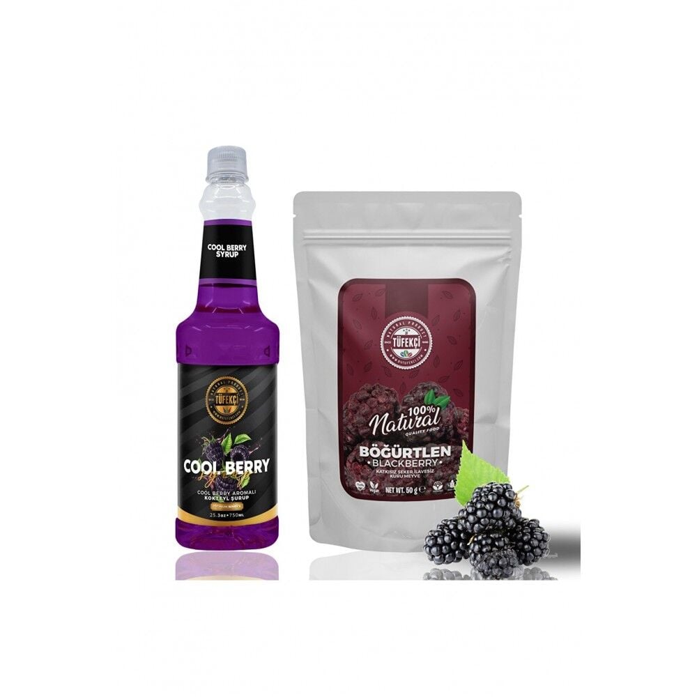 By Tüfekçi Berry Hibiskus Konsantresi 6X750 ml Ve Böğürtlen Kurusu 2X50 g (100 g)