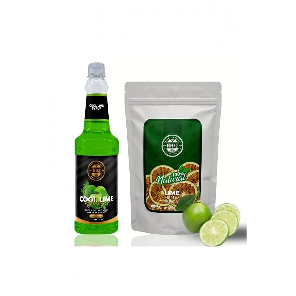 By Tüfekçi Cool Lime Konsantresi 6X750 ml Ve Lime Kurusu 2X50 g(100 g) Avantajlı Paket