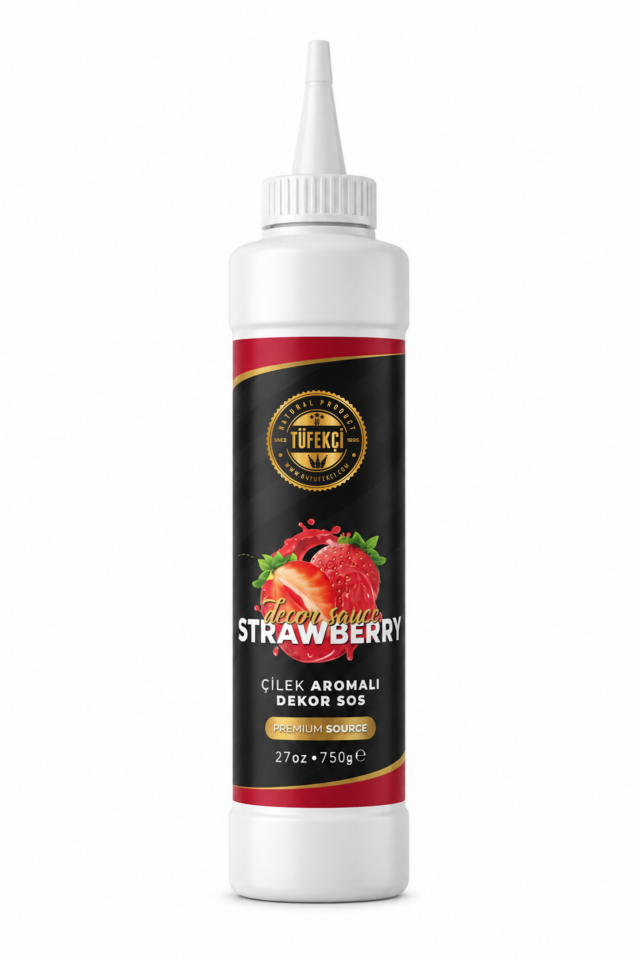 By Tüfekçi Çilek Aromalı Dekor Sos 750 g