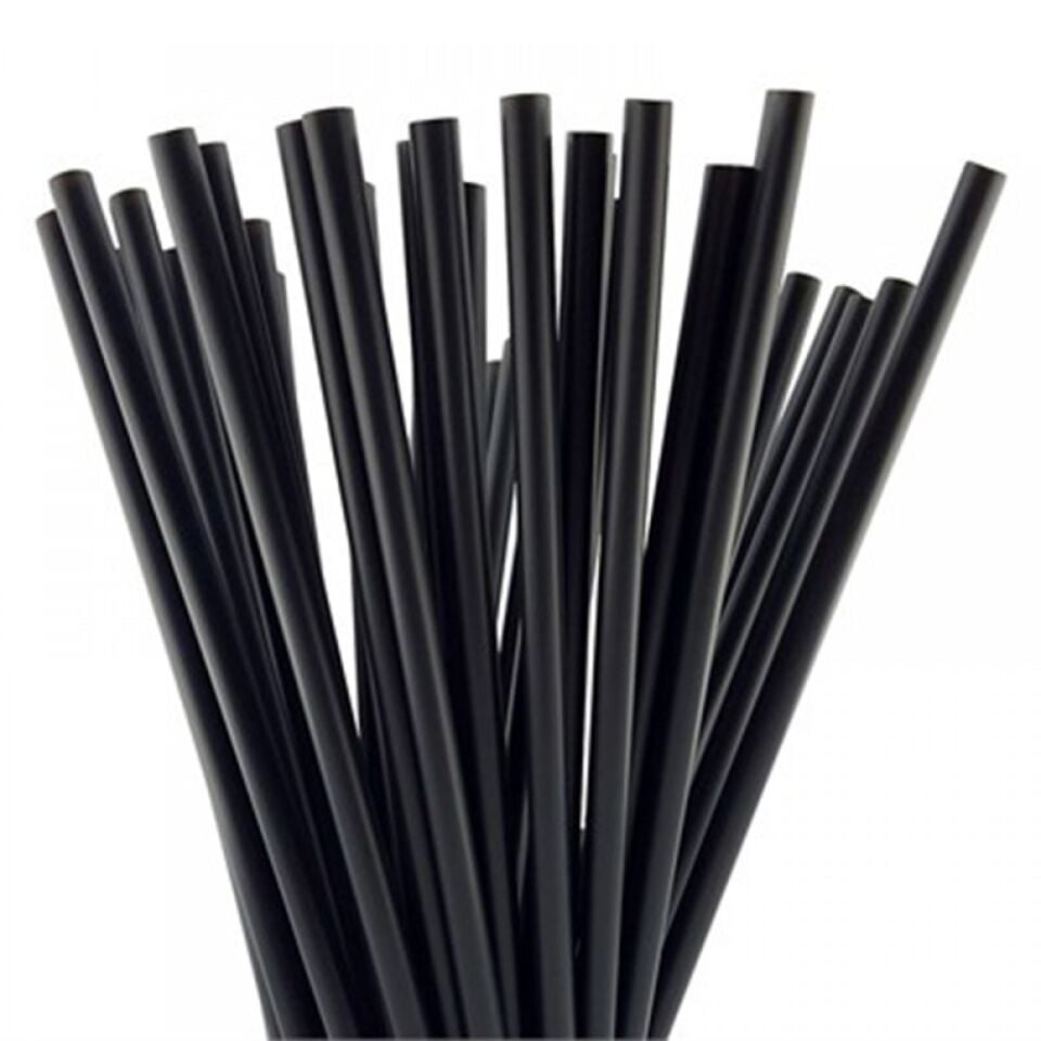 Coffeein Burger Frozen Pipet Siyah 22 cm – 100 Adet
