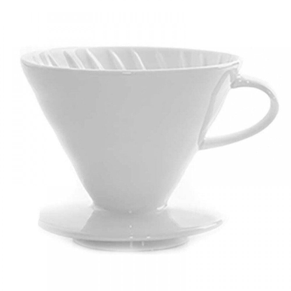 Seramik V60 02 Kahve Demleyici — Beyaz