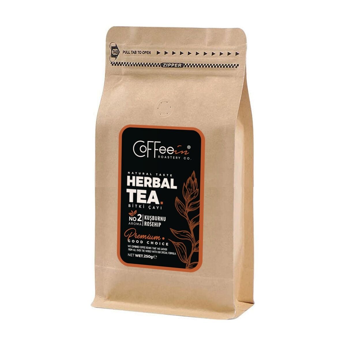 Coffeein Kuşburnu Bitki Çayı 250 g