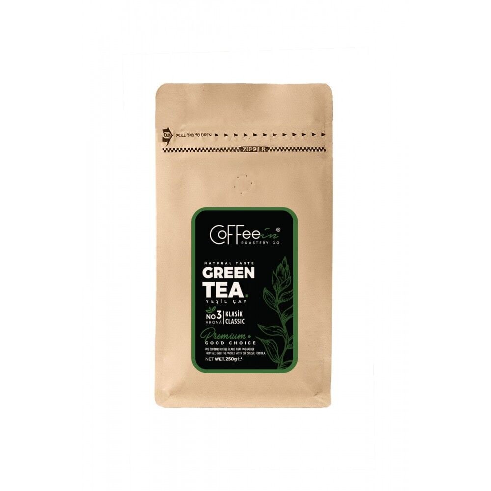 Coffeein Klasik Yeşil Çay 250 g – yan ambalaj