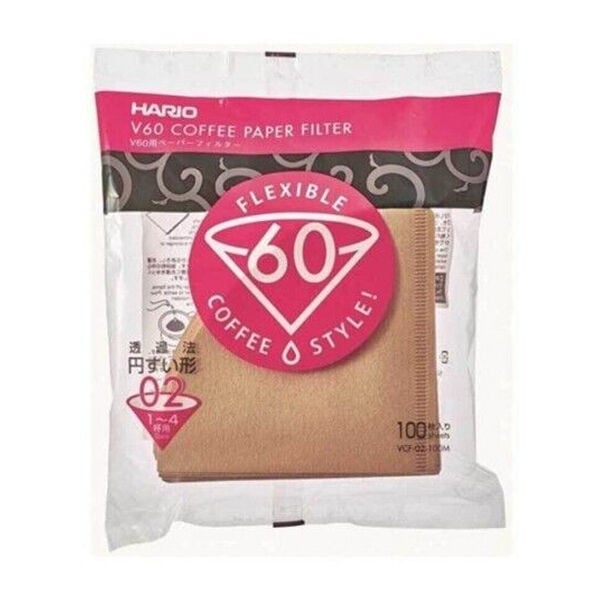 Hario V60 02 Filtre Kağıdı Naturel 100 Adet – görsel 2