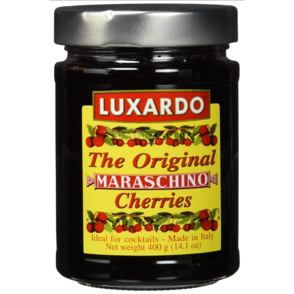 Luxardo The Original Maraschino kokteyl kirazı 400 g, gümüş kapaklı cam kavanoz
