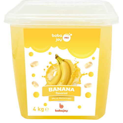 Bobajoy PRO Muz Aromalı Popping Boba 4 kg