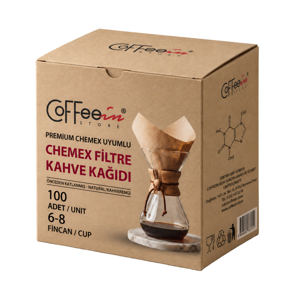 Coffeein Basic Chemex Uyumlu Filtre Kağıdı 100 Adet