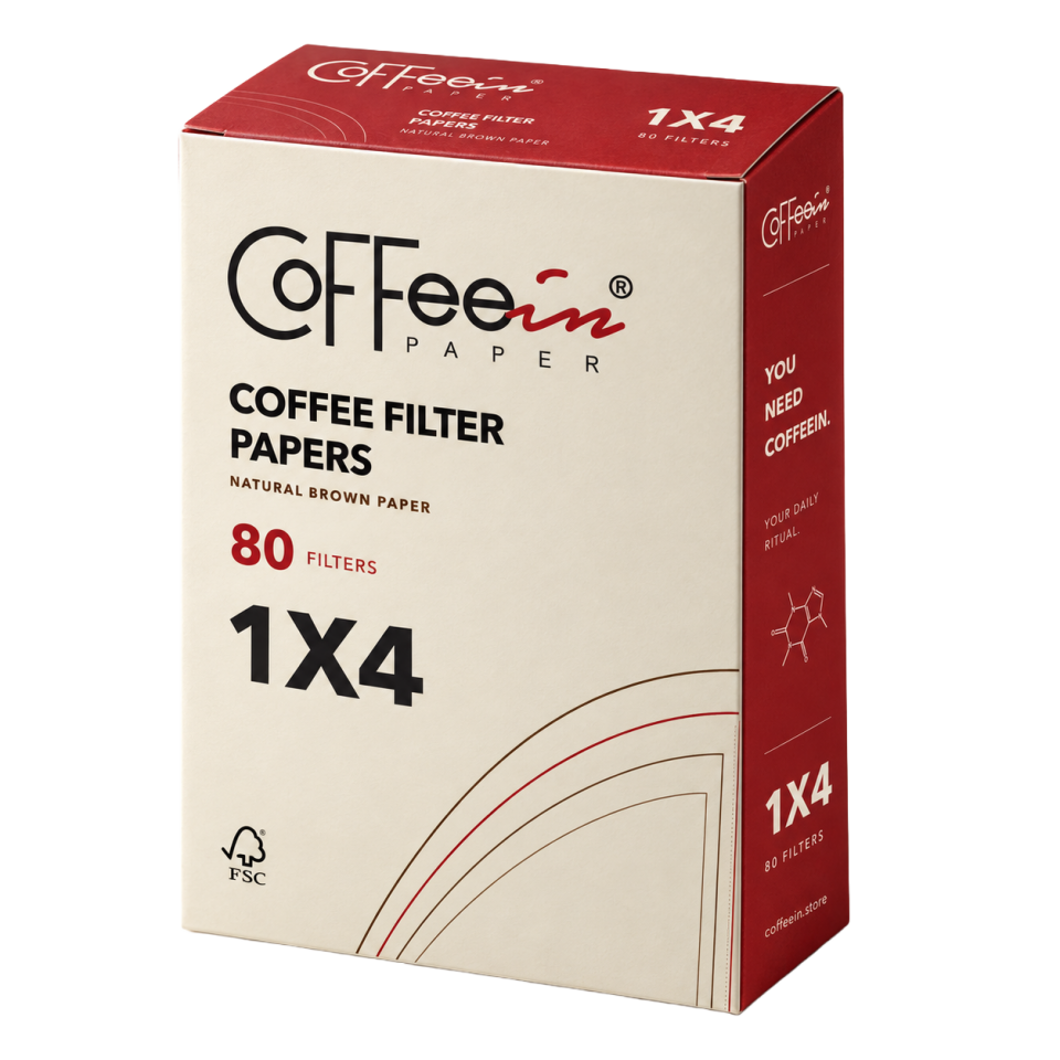 Coffeein Basic 1×4 Filtre Kahve Kağıdı 80 Adet