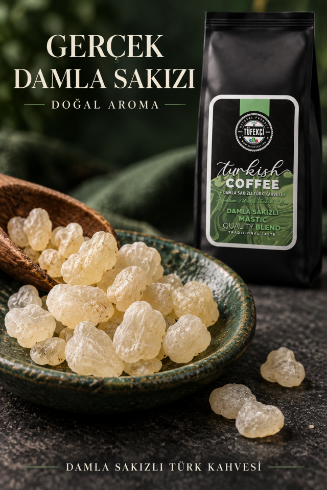 By Tüfekçi Damla Sakızlı Türk Kahvesi 500 g Poşet