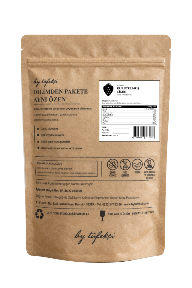 By Tüfekçi Kurutulmuş Çilek 400 g