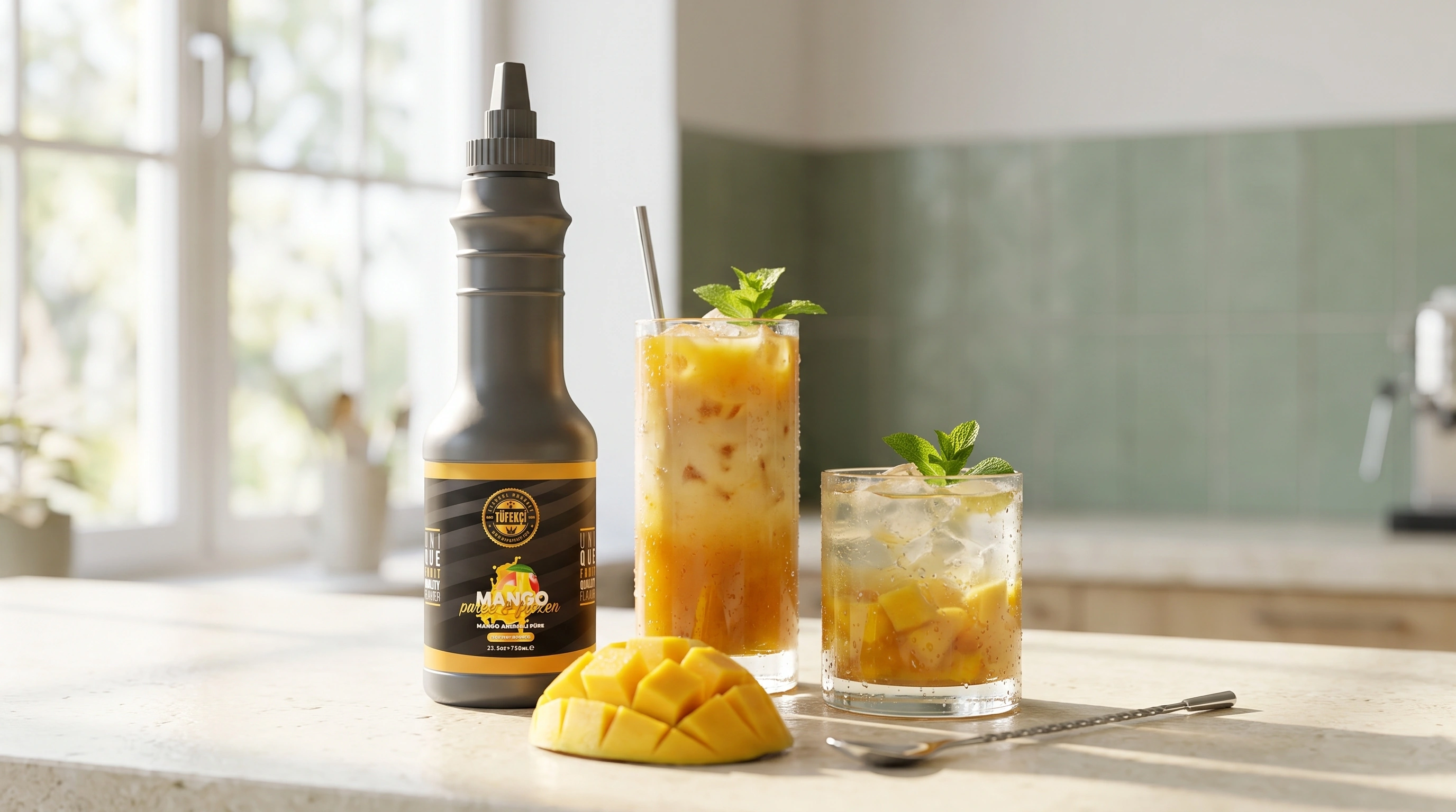 Soğuk bara mango dokunuşu